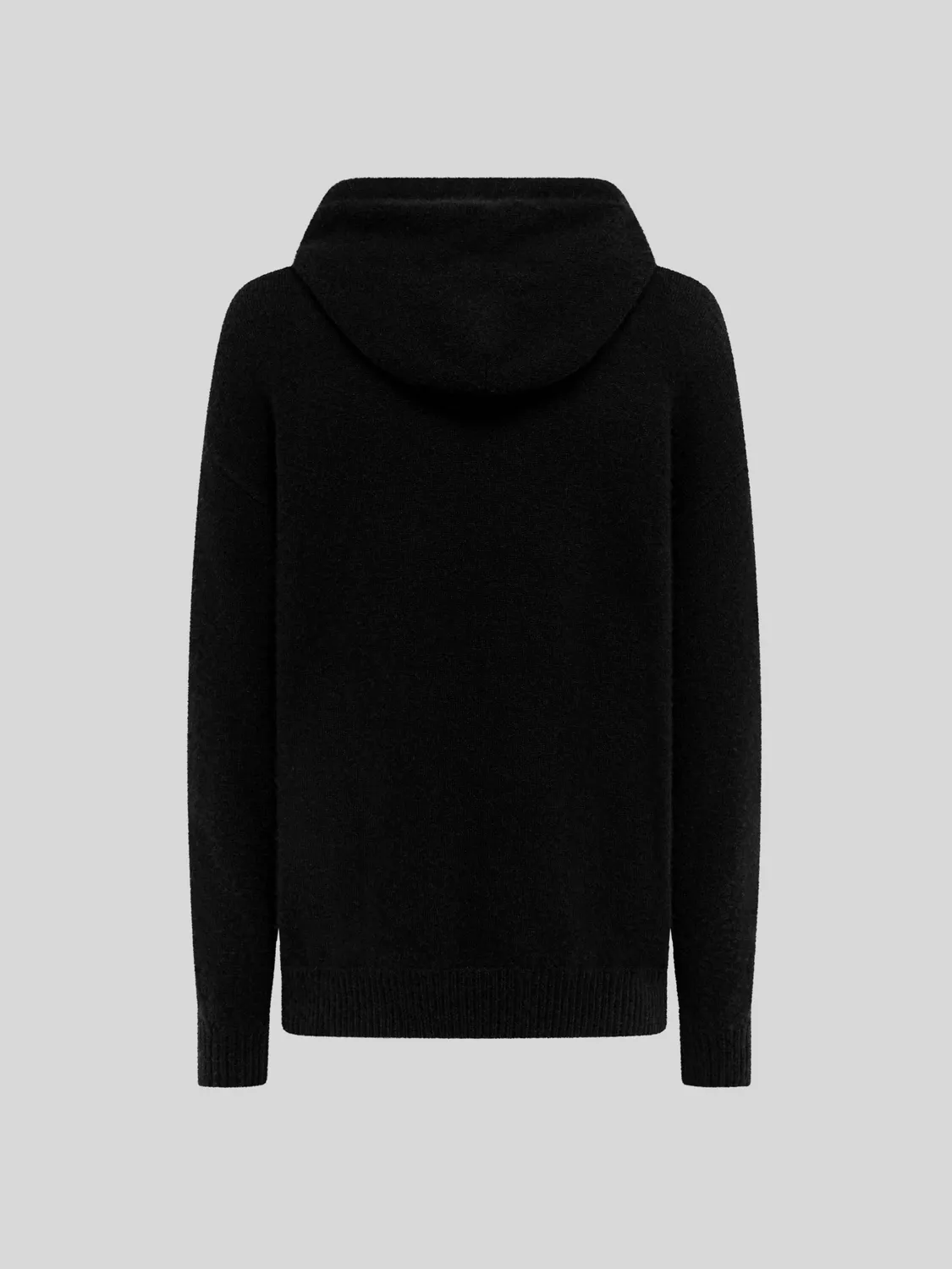 Laneus Cashmere Silk hoodie sort kashmir