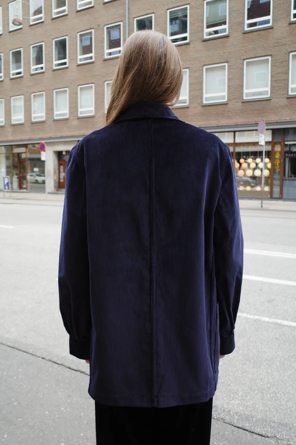Caro Editions Frederik Jacket jakke navy fløjl bomuld
