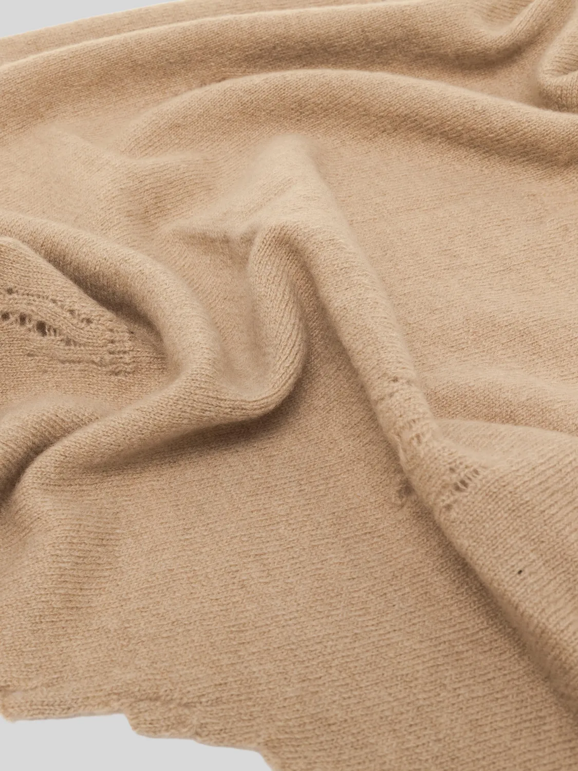 Laneus tørklæde uld cashmere camel