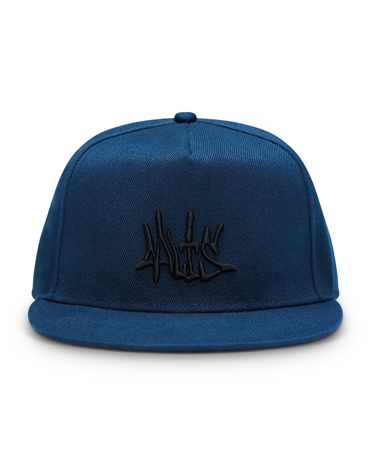 Alis Ossie logo cap silky blue bomuld