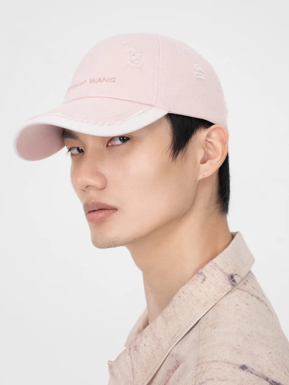 Feng Chen Wang Pink Denim baseball cap lyserød denim