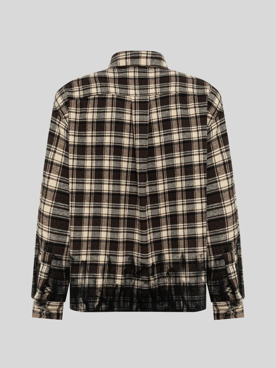 Laneus Oversize ternet skjorte brown flannel