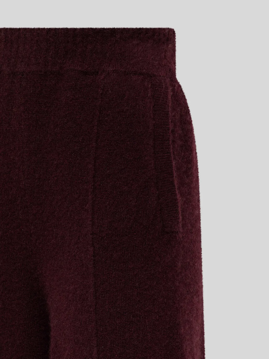 Laneus bukser nøddebrun cashmere silke dame