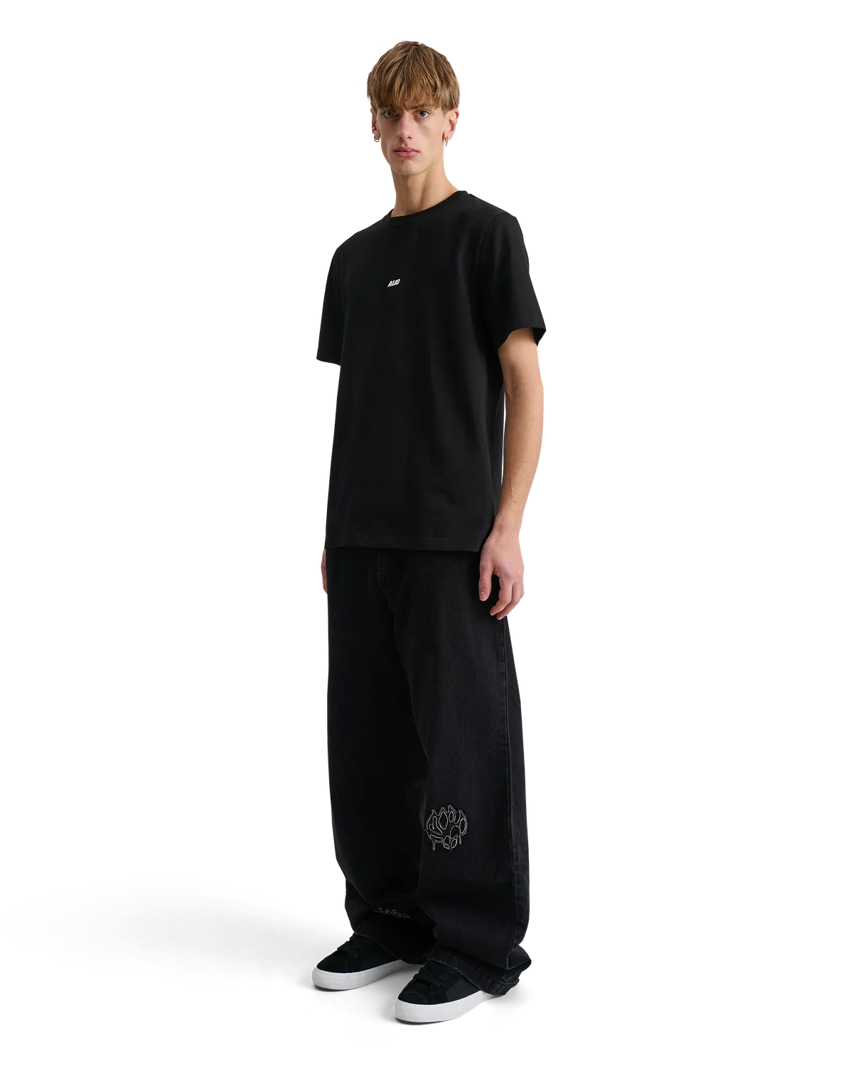Alis Jeron Essential t-shirt solid black bomuld