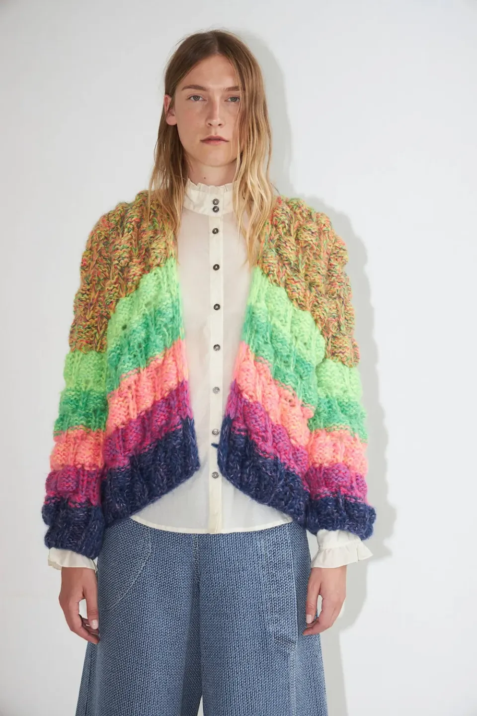 Dawnxdare Arena Rainbow 840 Bold Rainbow cardigan