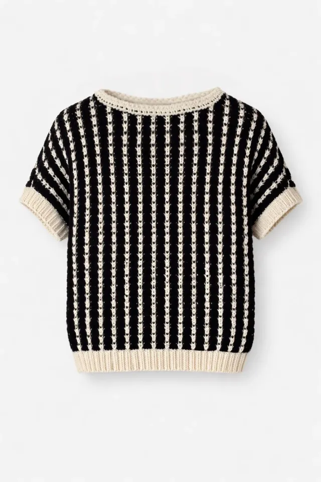 DAWNXDARE Annabel slipover 199 black strik