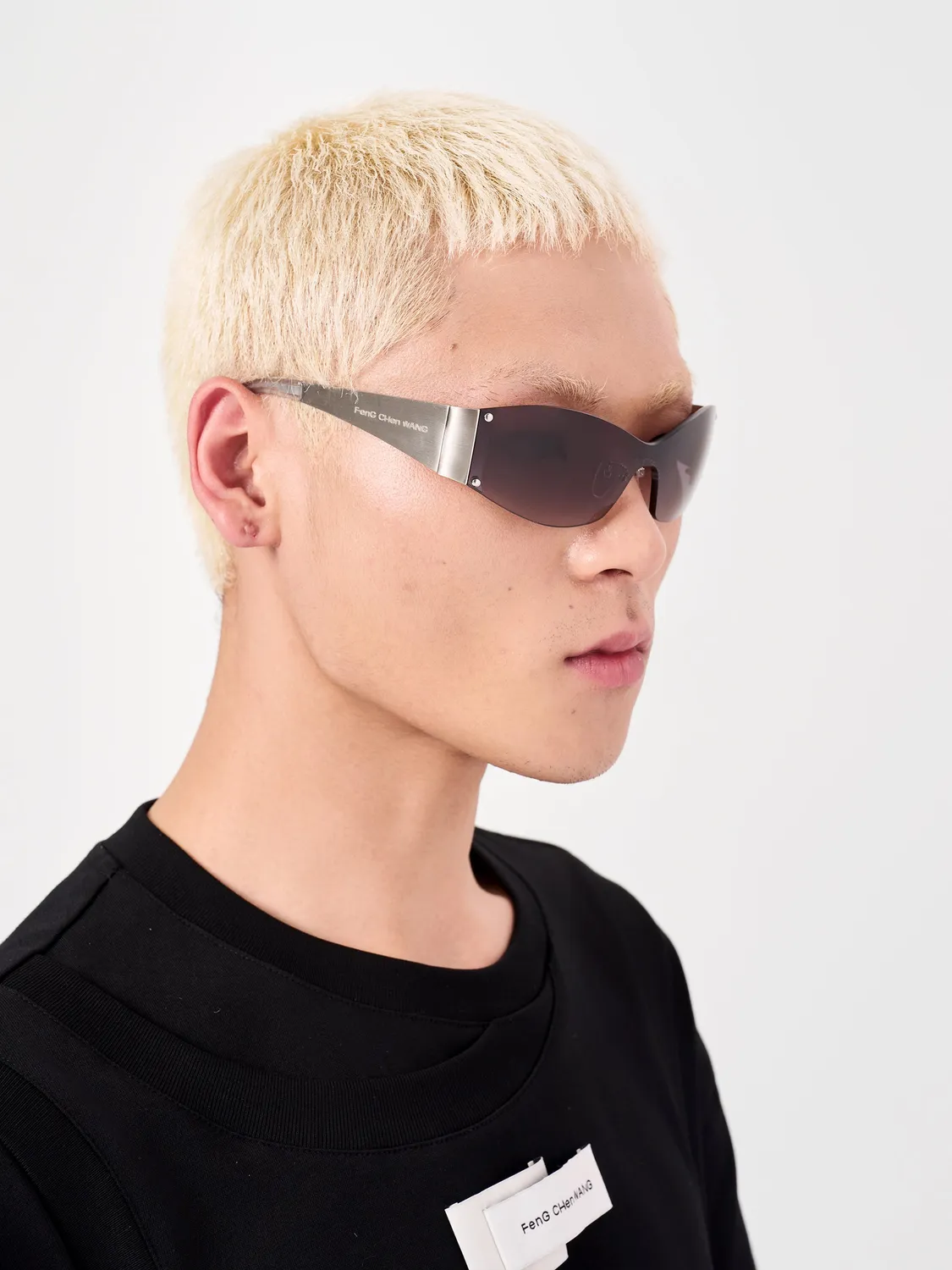 Feng Chen Wang Silver Rimless solbriller sølv