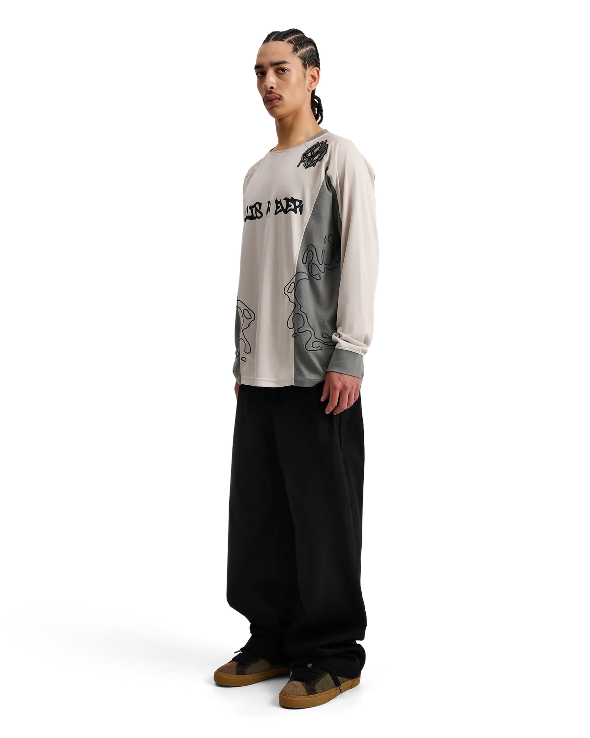 Alis Coen langærmet jersey grey stretch
