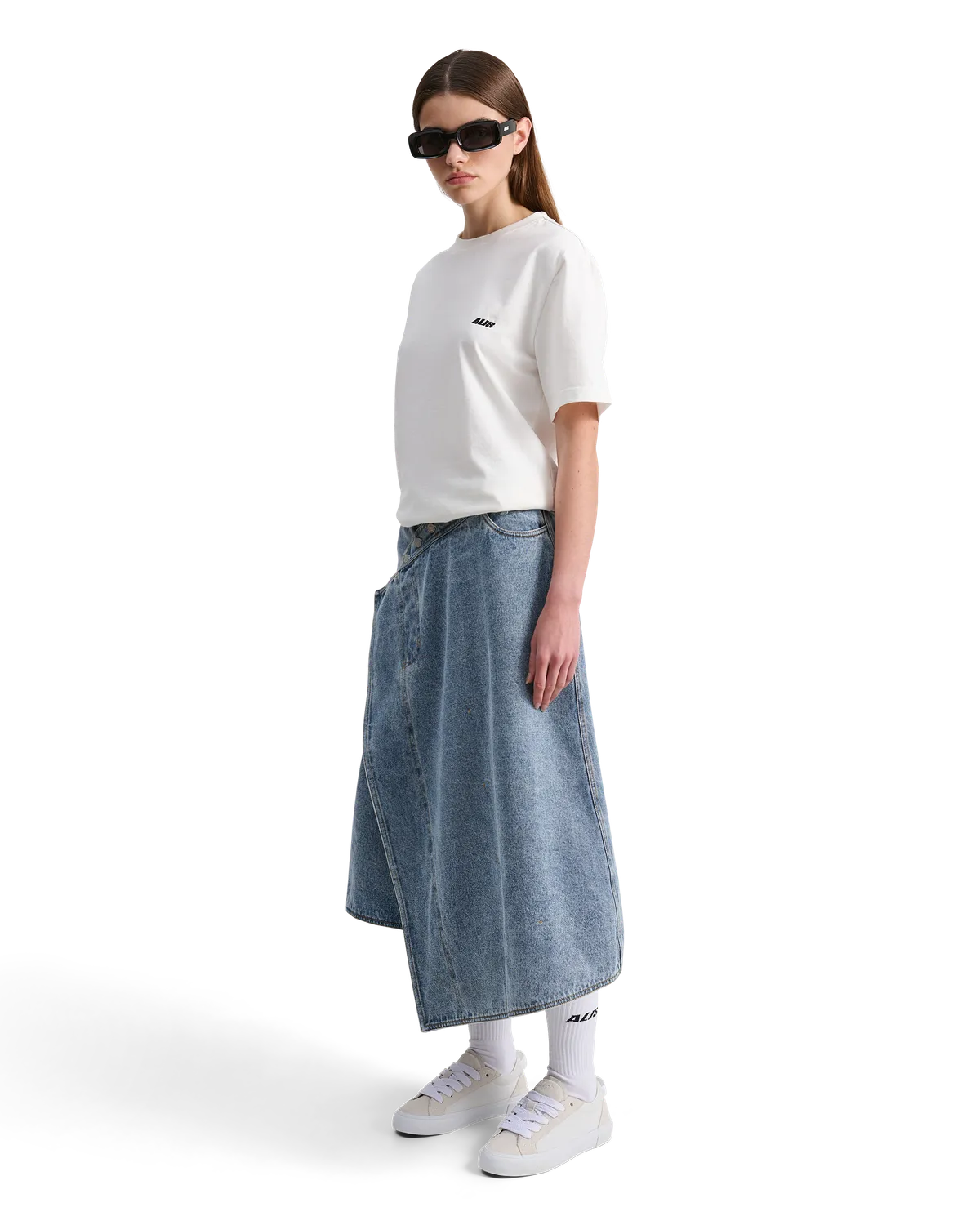 Alis Torey cropped t-shirt bomuld hvid