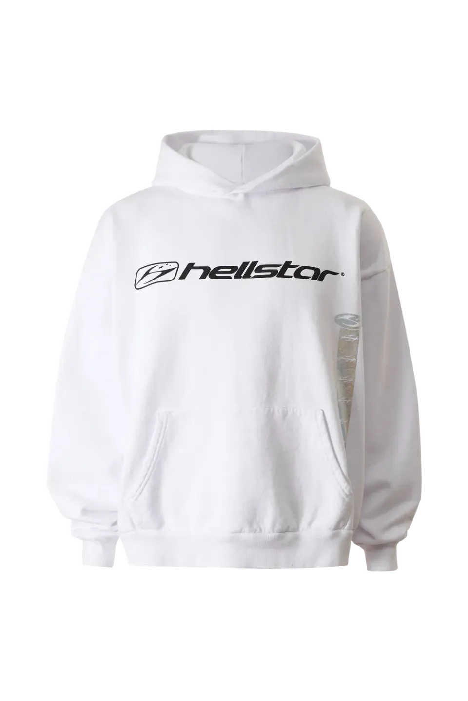 Hellstar Marathon hoodie hvid foil print