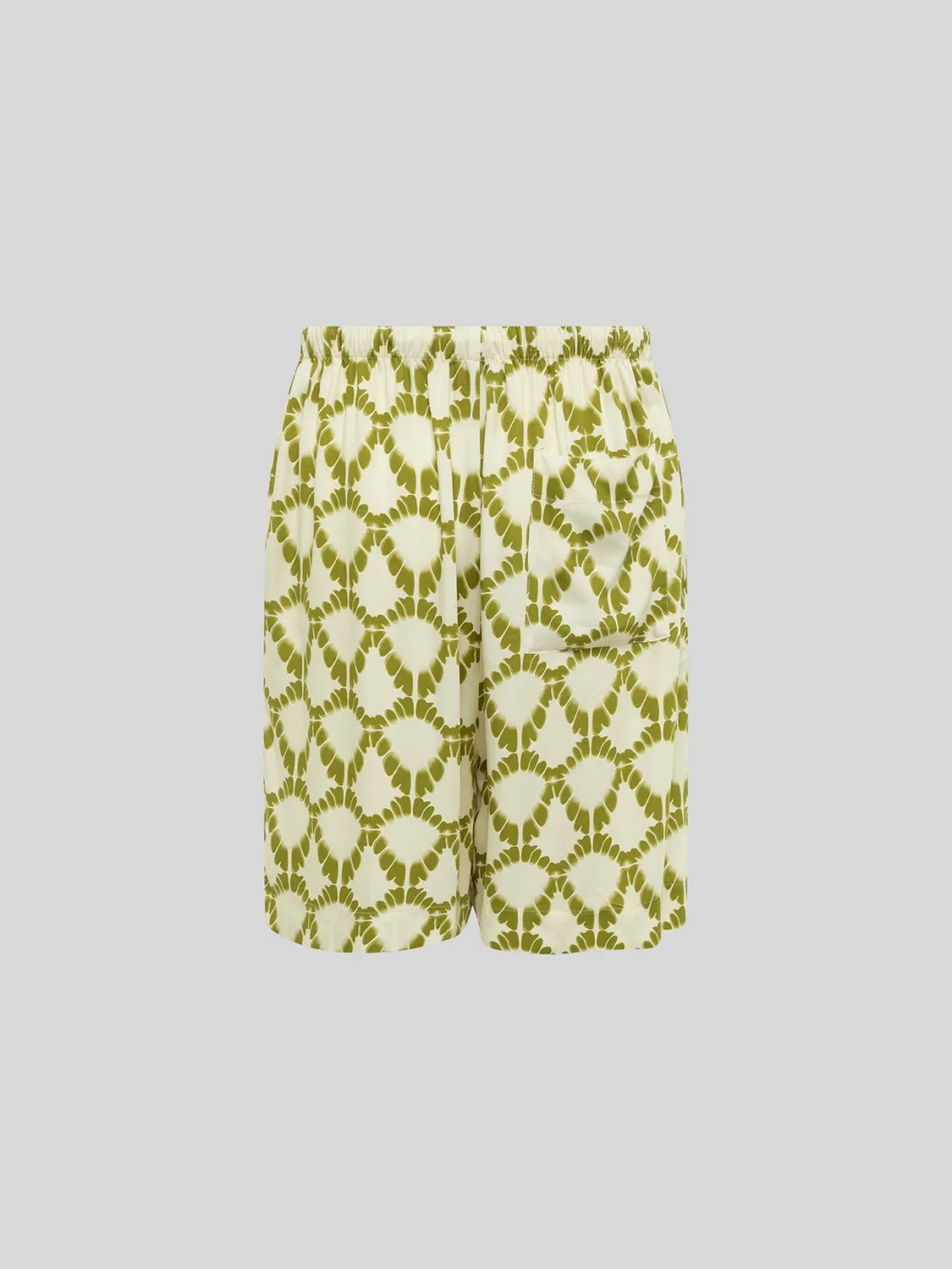 Laneus Viscose Bermuda shorts cream print