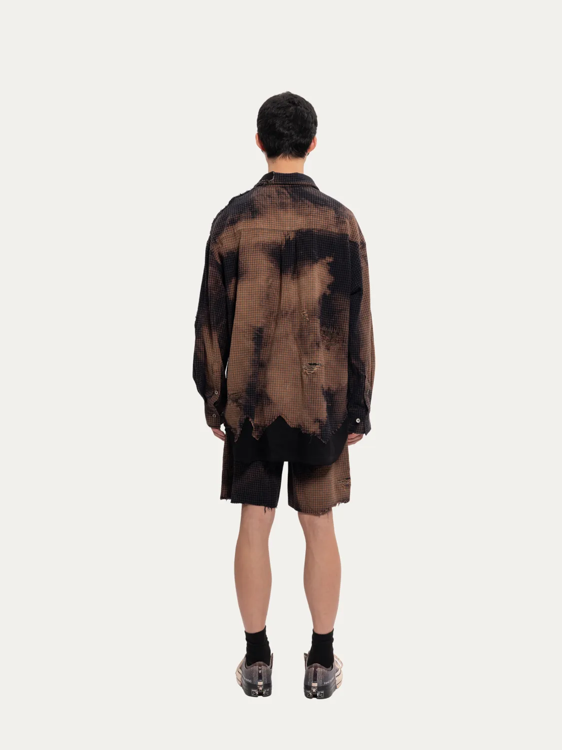 Feng Chen Wang Decayed Check skjorte XS-XL ternet