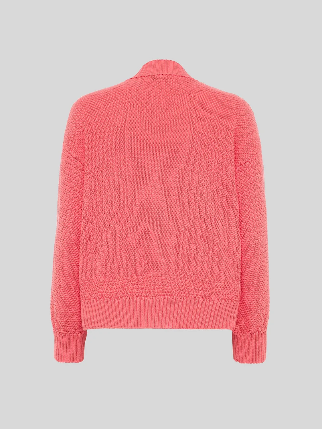 Laneus Strik Cardigan Pink Bomuld Boxy Fit