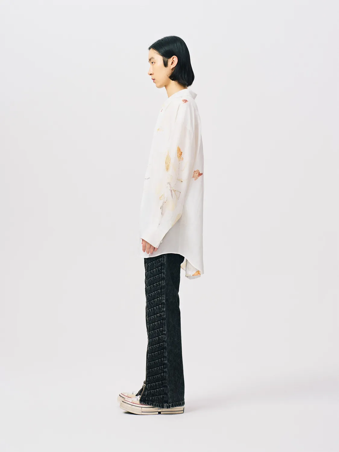 Feng Chen Wang Natural Plant Dye skjorte natur XS-XL