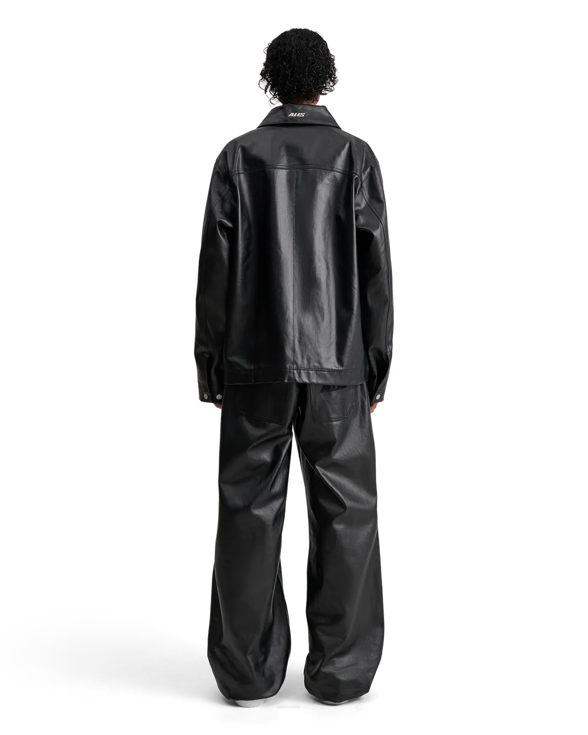 Alis Viren arbejdsjakke glossy black coated