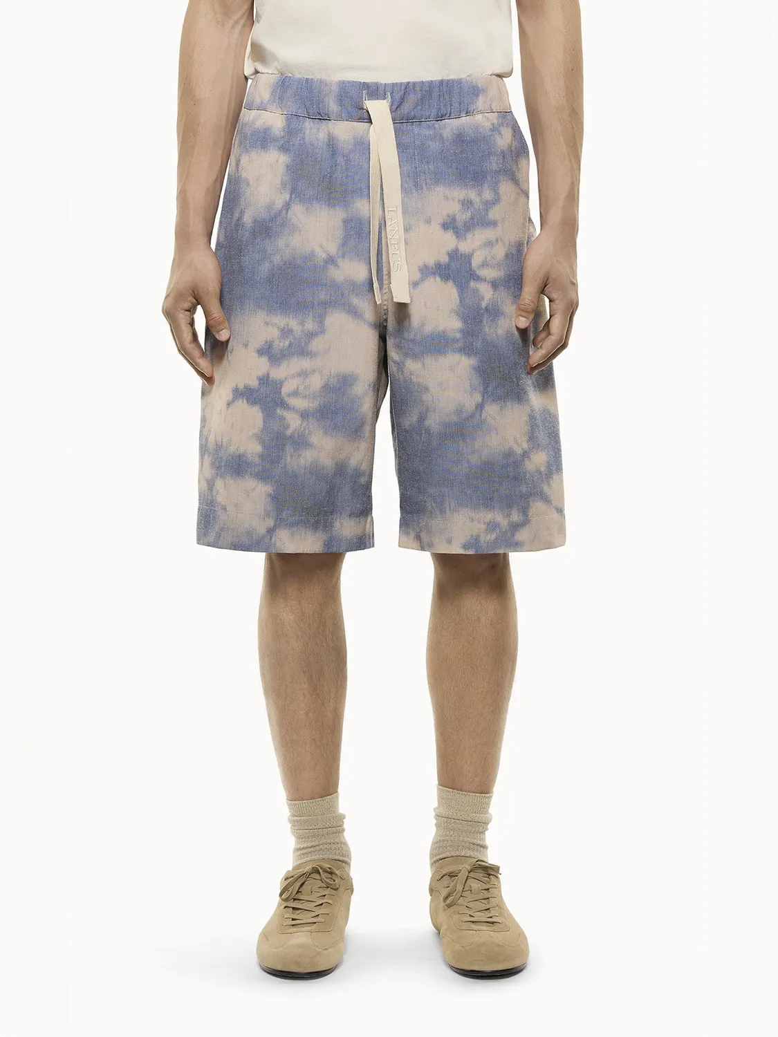 Laneus Tie-Dye shorts blue/blue bomuld