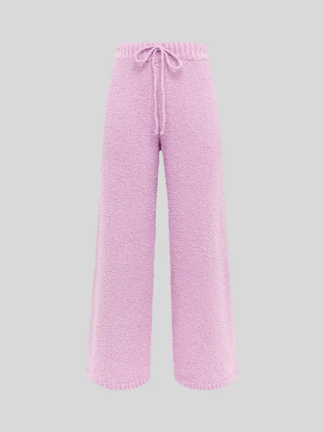 Laneus Soft Textured Yarn bukser rosa uld