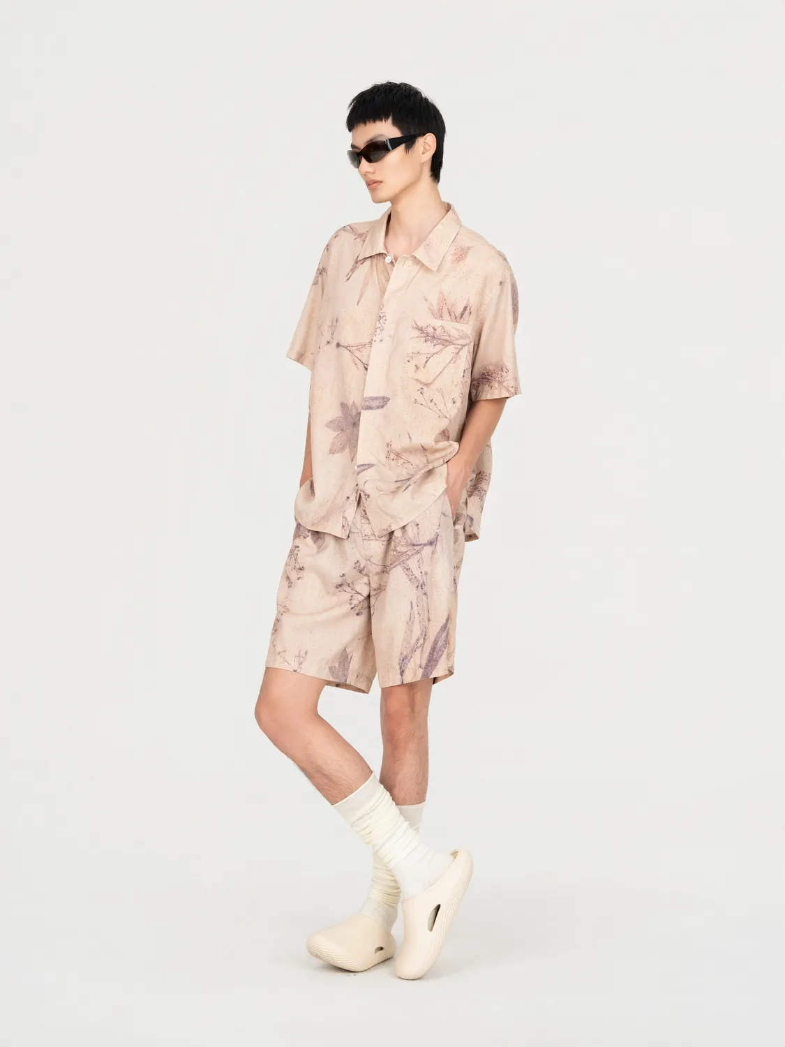 Feng Chen Wang Printed Plant Dye skjorte plantefarve