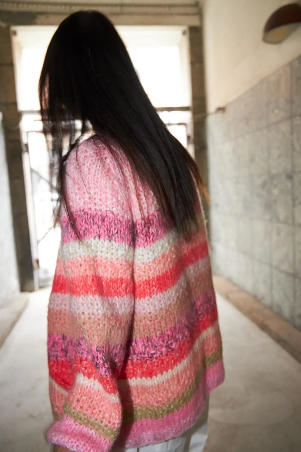 DAWNXDARE MARS 919 cardigan pink sun striber