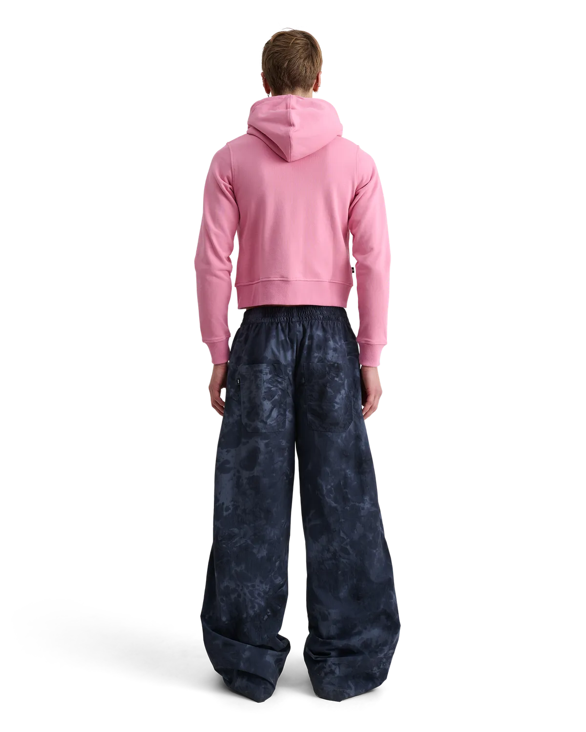 Alis Lauren hoodie Solid Pink cropped