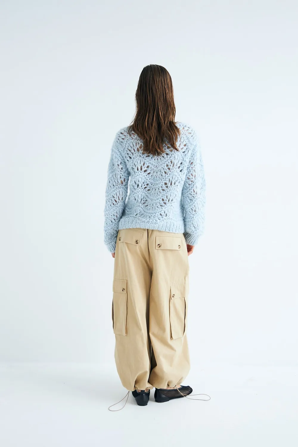 DAWNXDARE ELLA striktrøje 621 ICE BLUE pastel