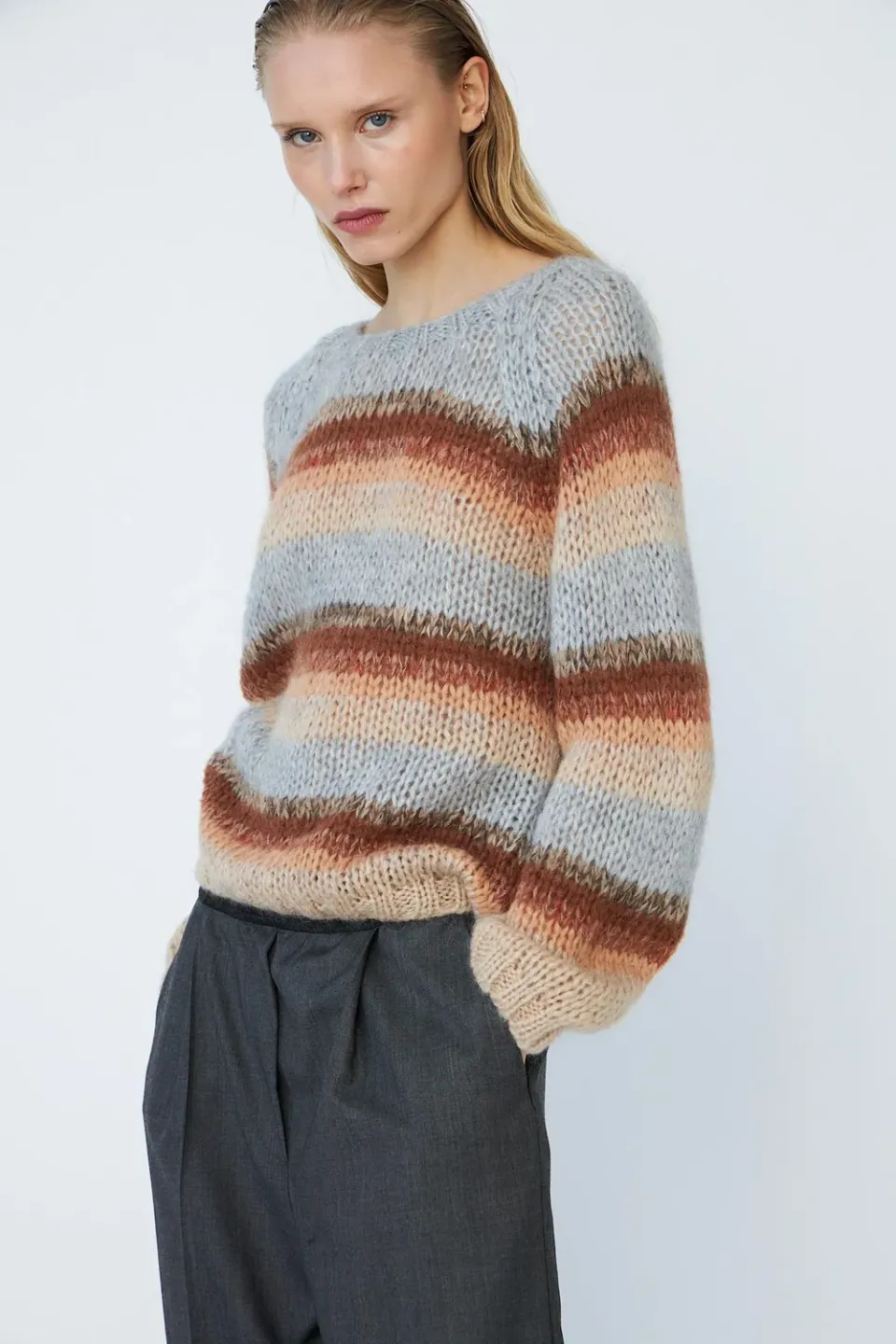 DAWNXDARE Barcelona 910 striktrøje natural shade beige