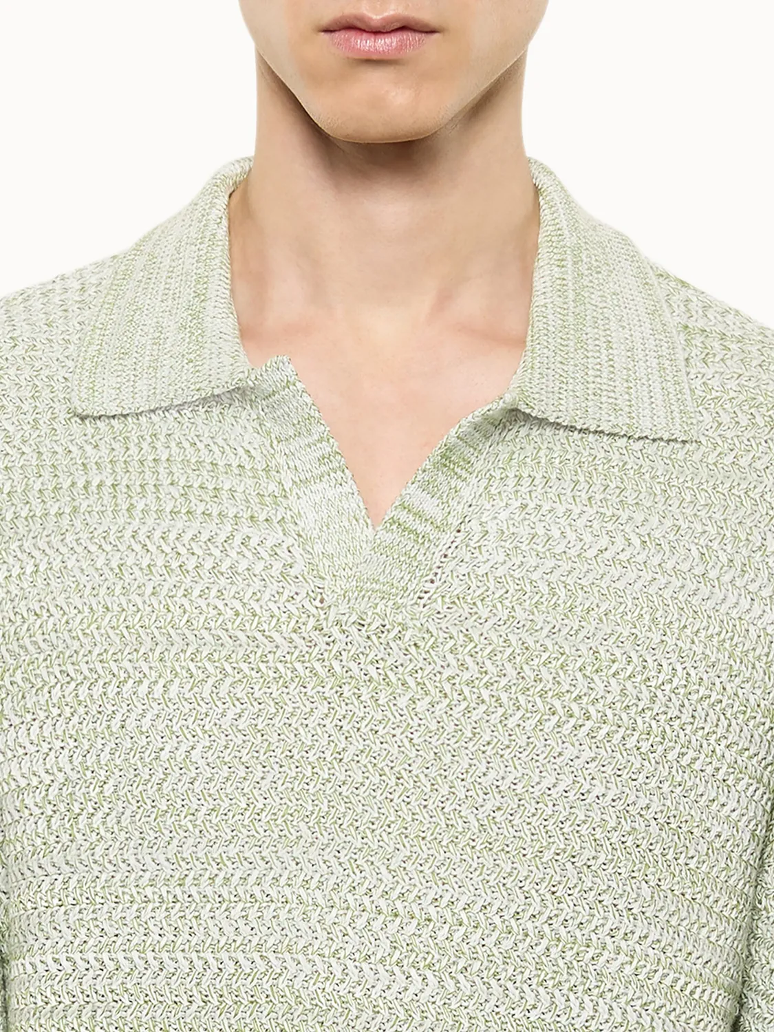Laneus Knitted Polo strikpolo military green bomuld
