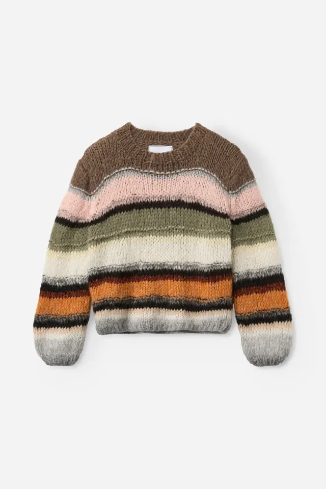 DAWNXDARE Genova striktrøje 890 stone multi mohair