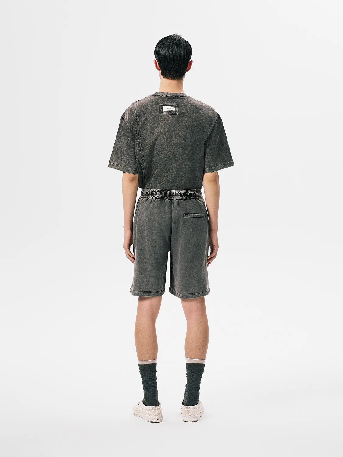 Feng Chen Wang Tie Dyed shorts sort bomuld