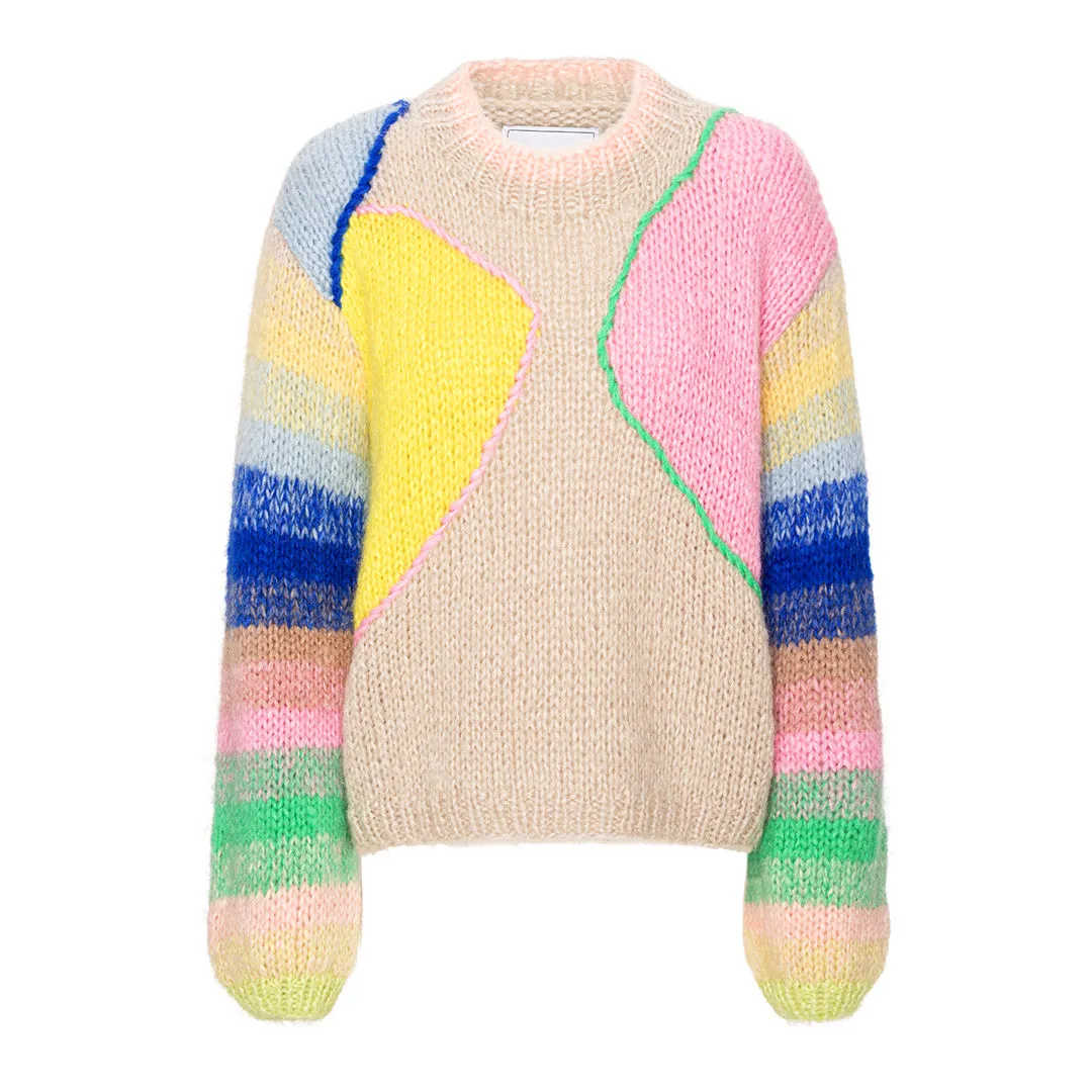 DAWNXDARE Genova Intarsia 900 Multi pullover mohair