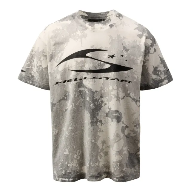 Hellstar H3star Marble t-shirt grå bomuld