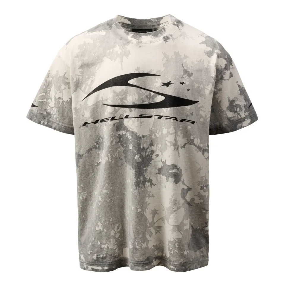 Hellstar H3star Marble t-shirt grå bomuld