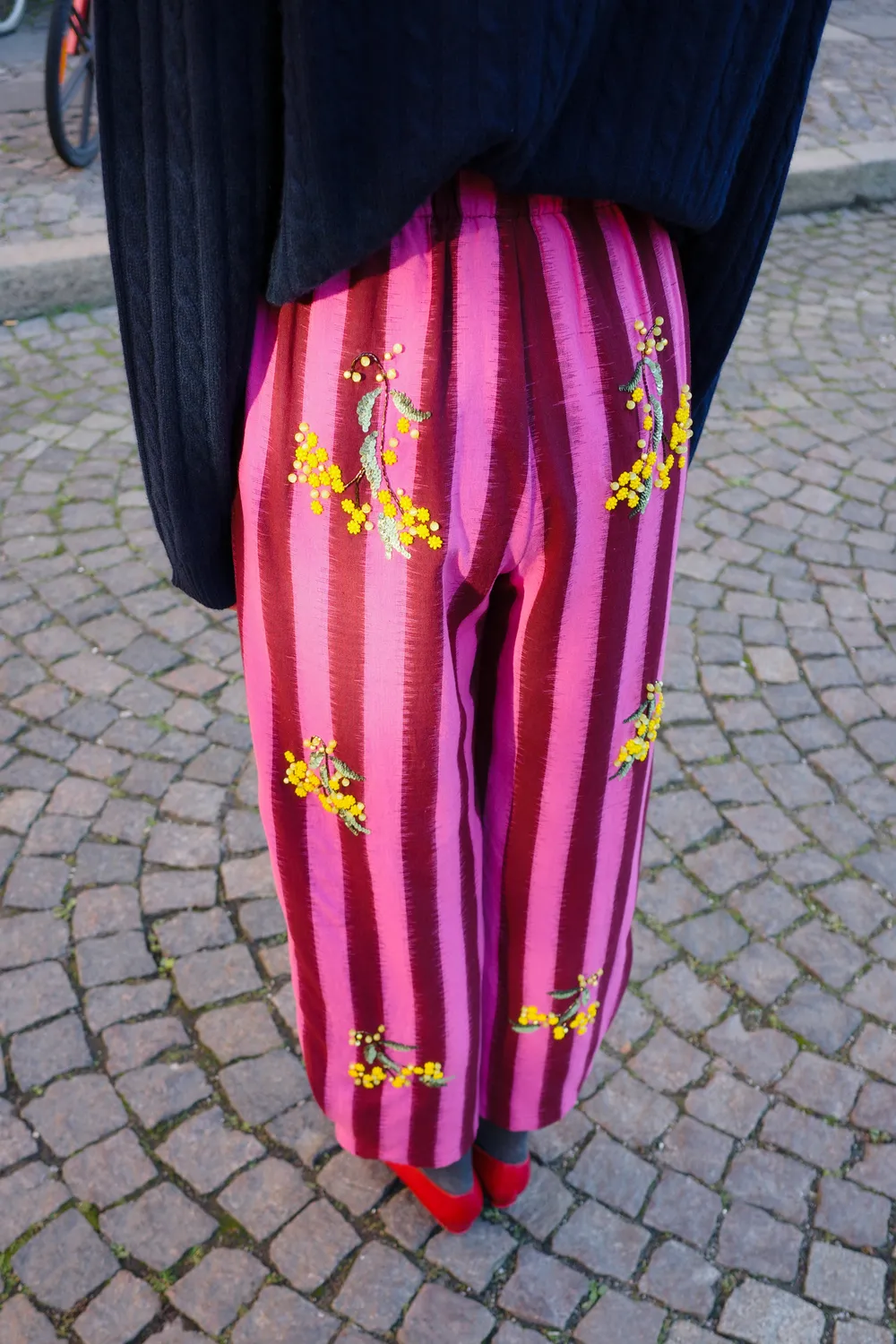 Caro Editions Coco Pants bukser ikat gul blomst