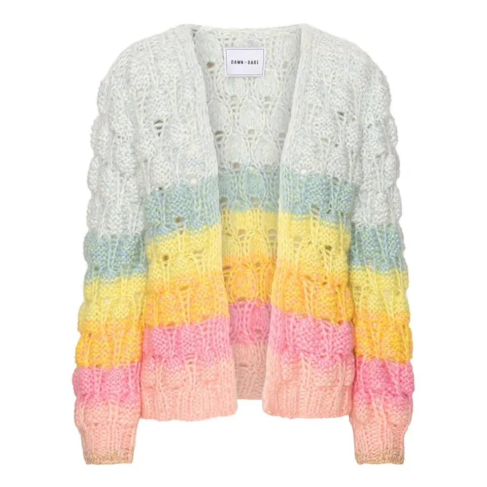 DAWNXDARE ARENA RAINBOW strikcardigan 900 MULTI mohair