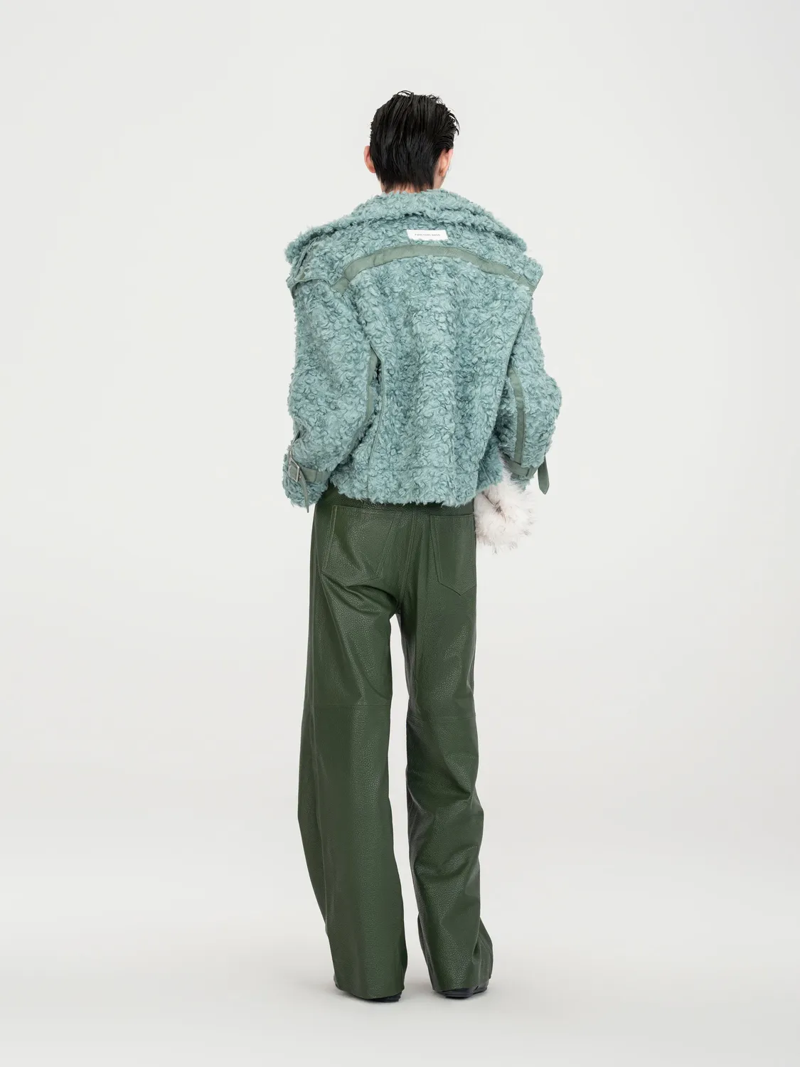 Feng Chen Wang Reversible Faux Shearling jakke grøn
