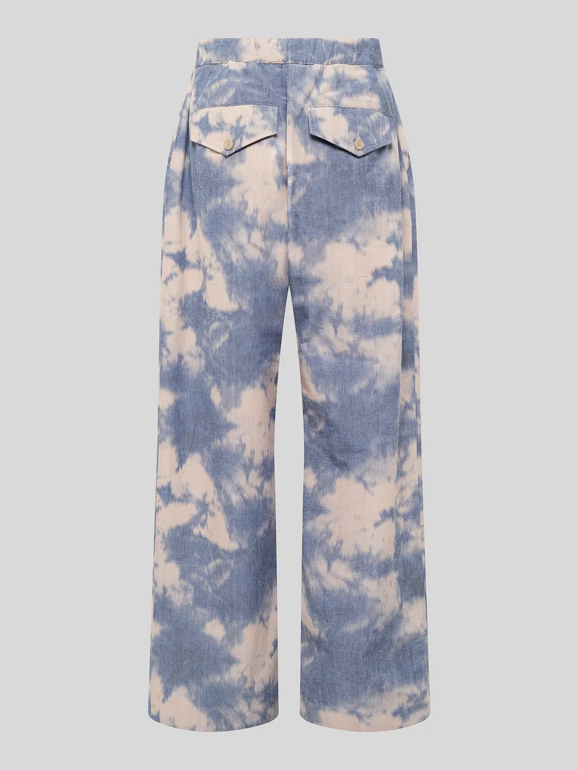 Laneus Tie Dye bukser blue/blue bomuld
