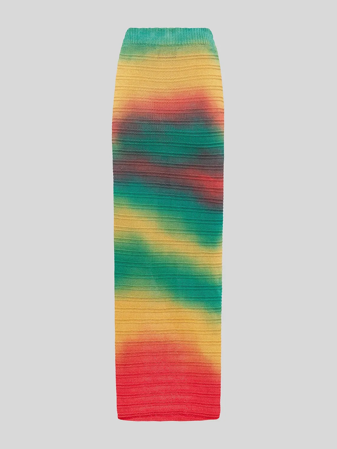 Laneus Maxi Rainbow strikket nederdel flerfarvet bomuld