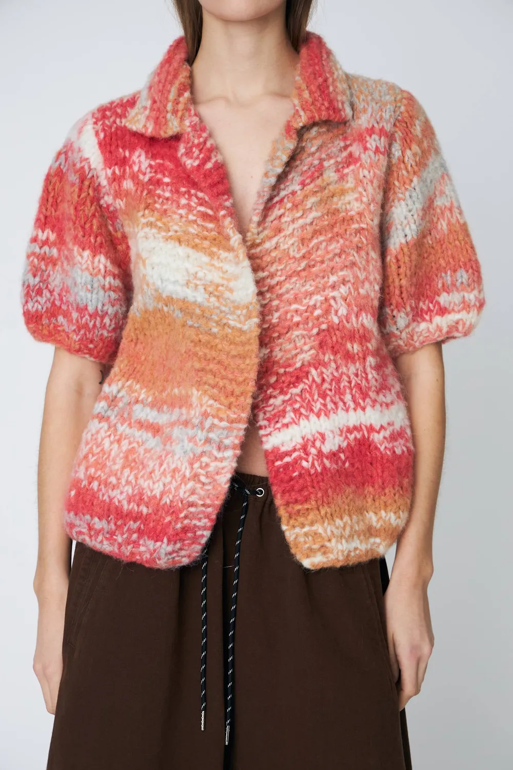 DAWNXDARE MOA cardigan 337 garnet alpakastrik