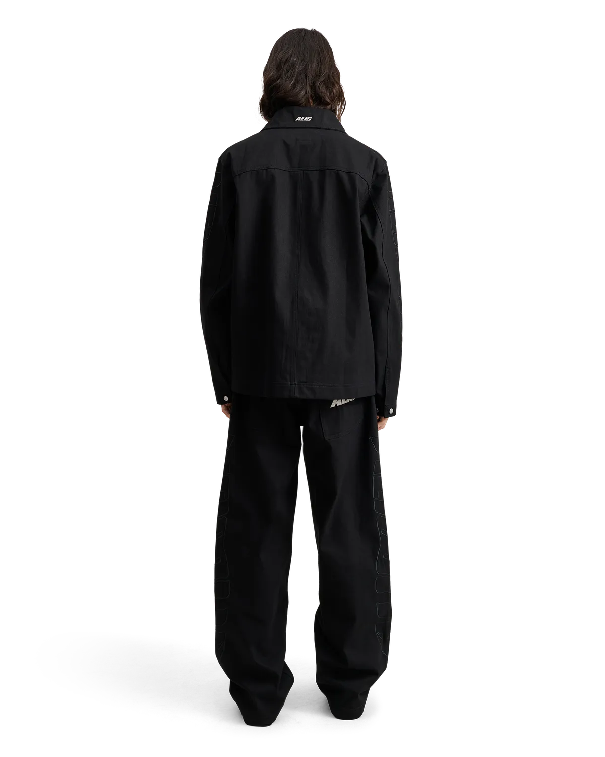 Alis Bam wide fit jeans Solid Black bomuld