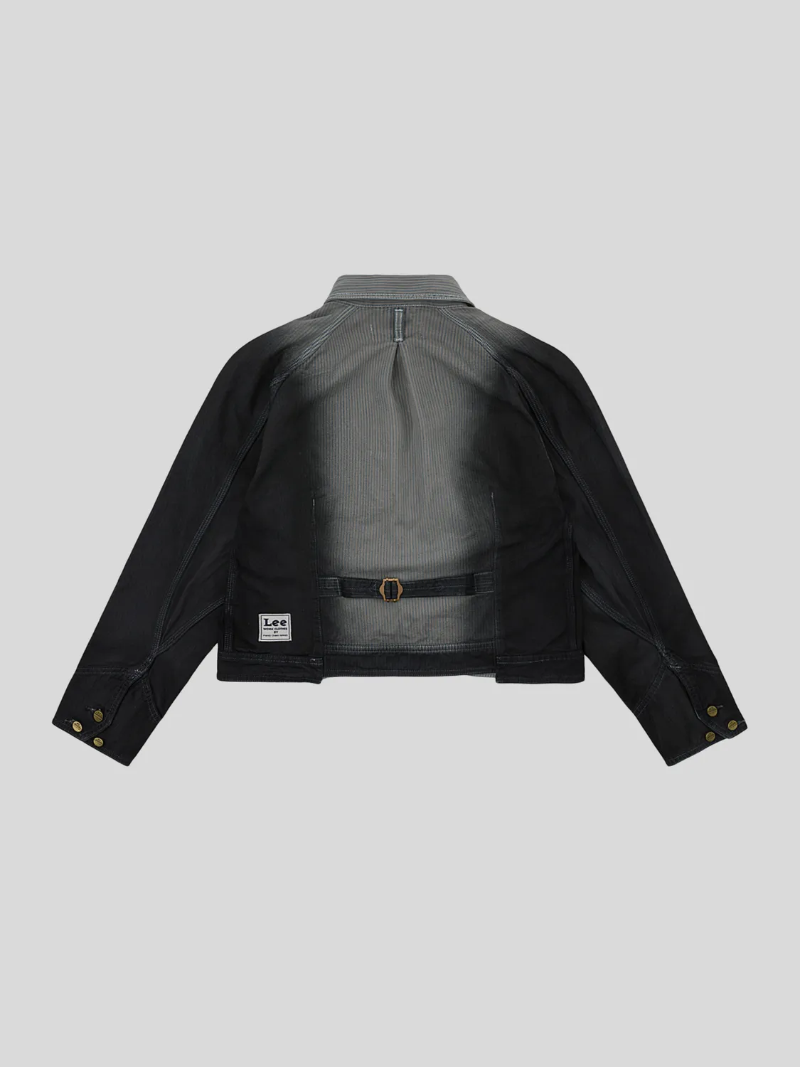Lee x Feng Chen Wang 91B denimjakke dame grå cropped