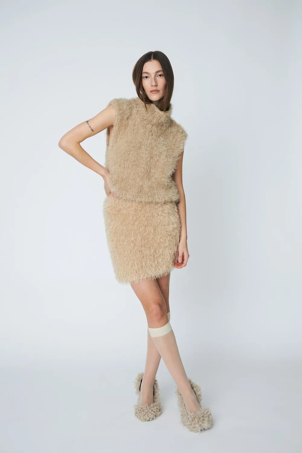 DAWNXDARE BARRE SKIRT 110 strikket nederdel kit
