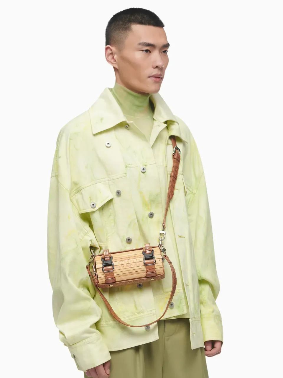 Feng Chen Wang Bamboo skuldertaske bambus natur