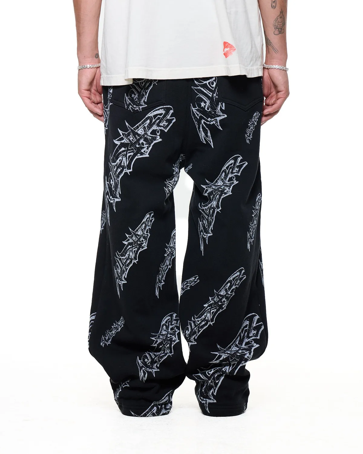 Hellstar Graffiti Sweats sweatpants sort baggy