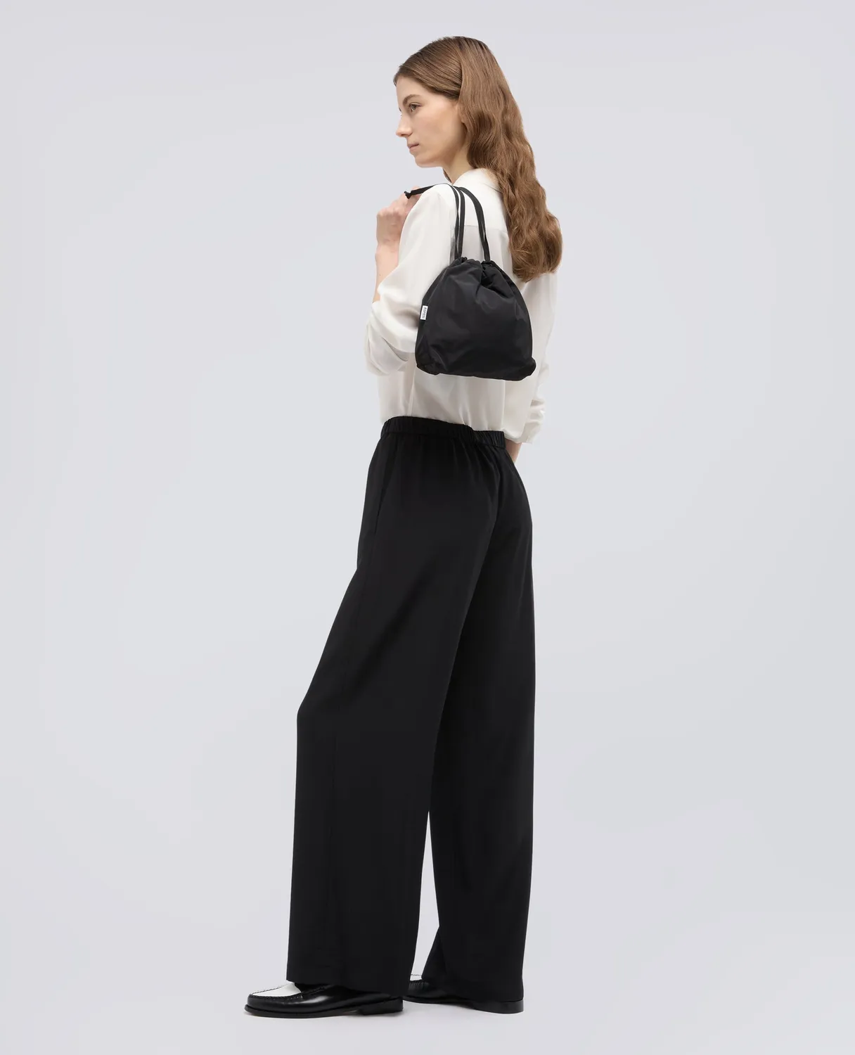 Aspesi skuldertaske sort – teknisk polyester