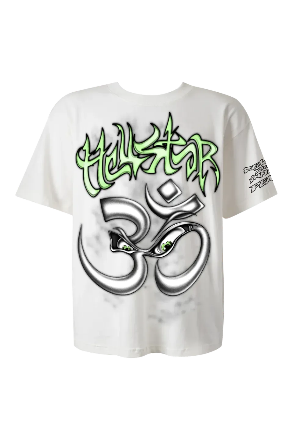 Hellstar Reach Your Inner Peace Om t-shirt hvid bomuld