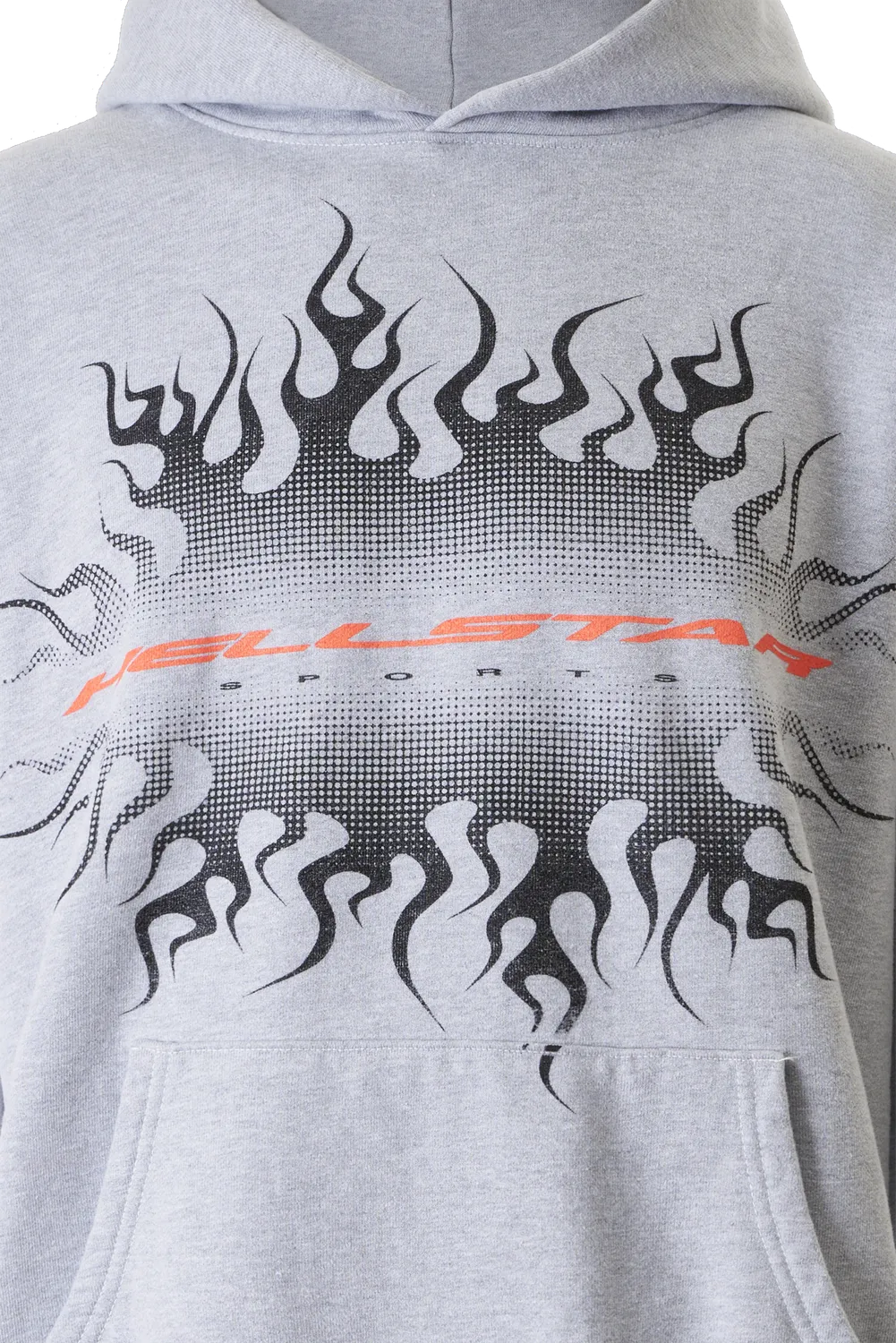 Hellstar Gradient Flame HSSP01HO3 hoodie grå