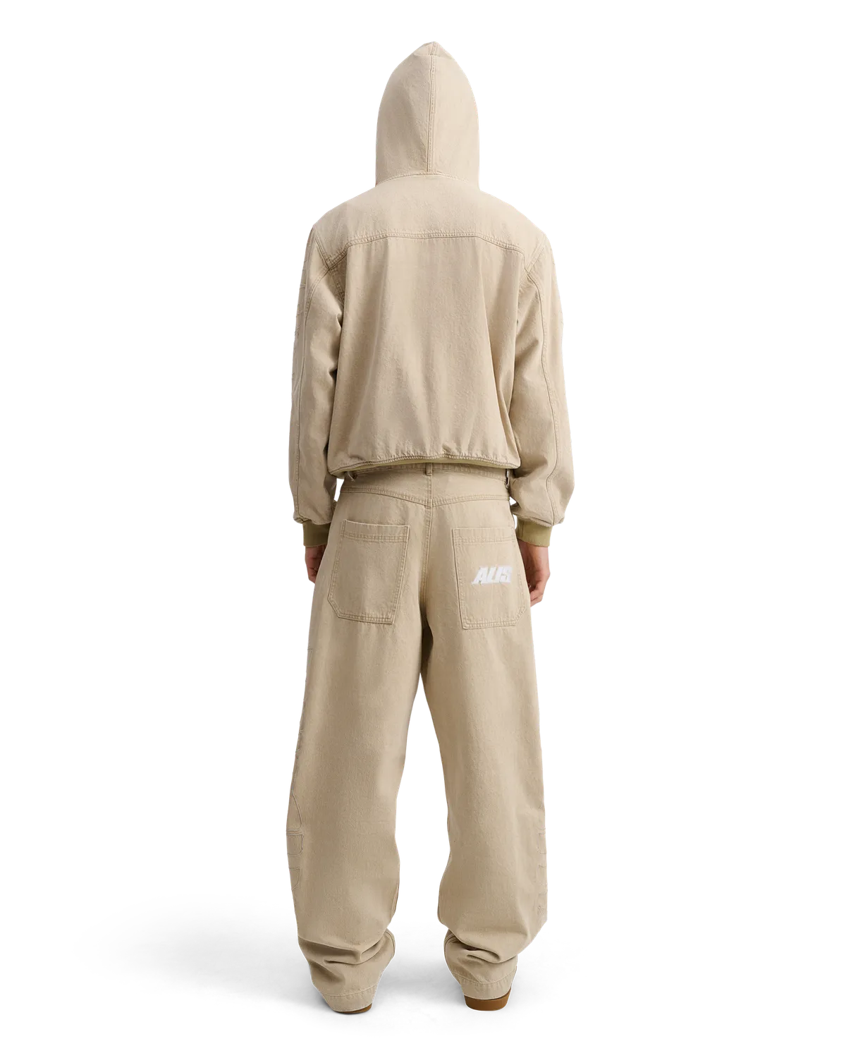 Alis Bam vide jeans faded sand broderi