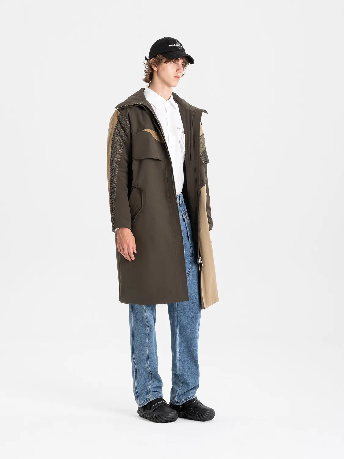 Feng Chen Wang Quilted Panel frakke XS-L quiltet