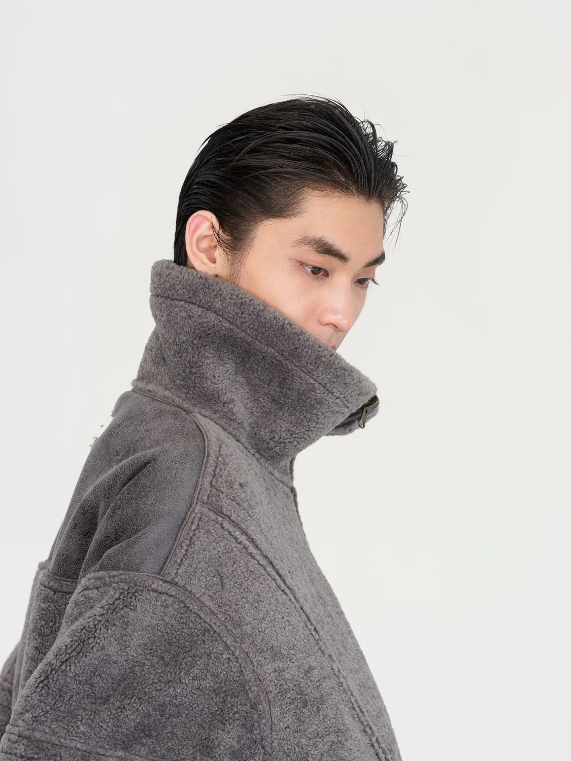 Feng Chen Wang Reversible Shearling jakke vendbar M