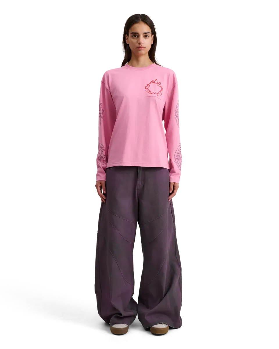 Alis Joshua langærmet t-shirt pink bomuld grafik